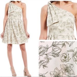 Gianni Bini Brit One Shoulder Floral Dress